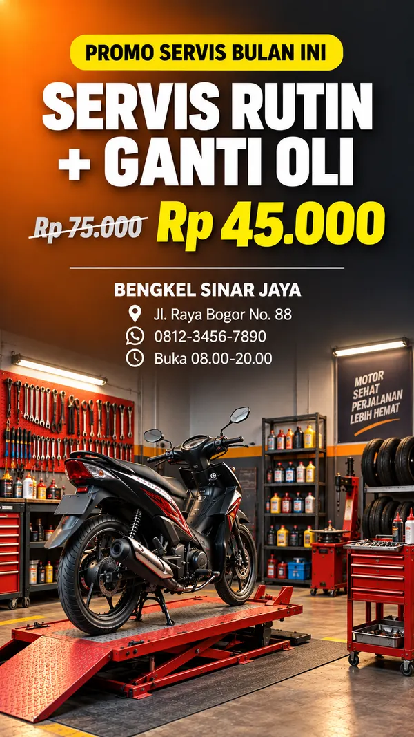 Template promo harga servis