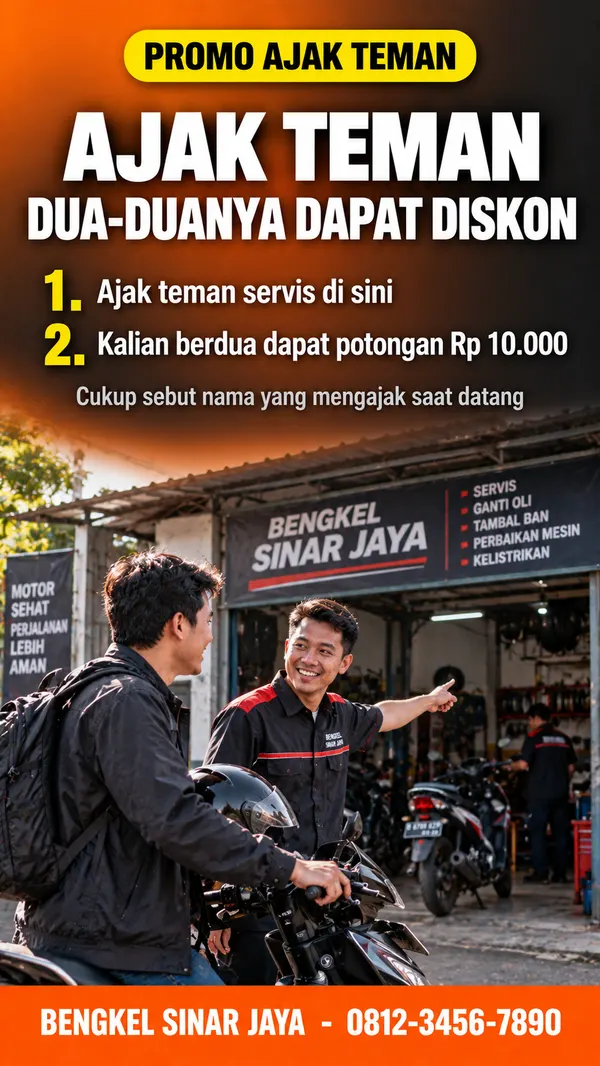 Template promo ajak teman